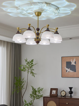 Vosolir Lustre en Bois Élégance Traditionnelle