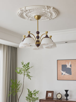 Vosolir Lustre en Bois Élégance Traditionnelle