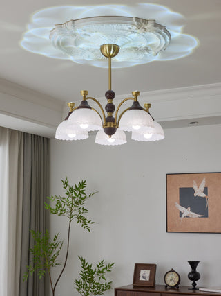Vosolir Lustre en Bois Élégance Traditionnelle