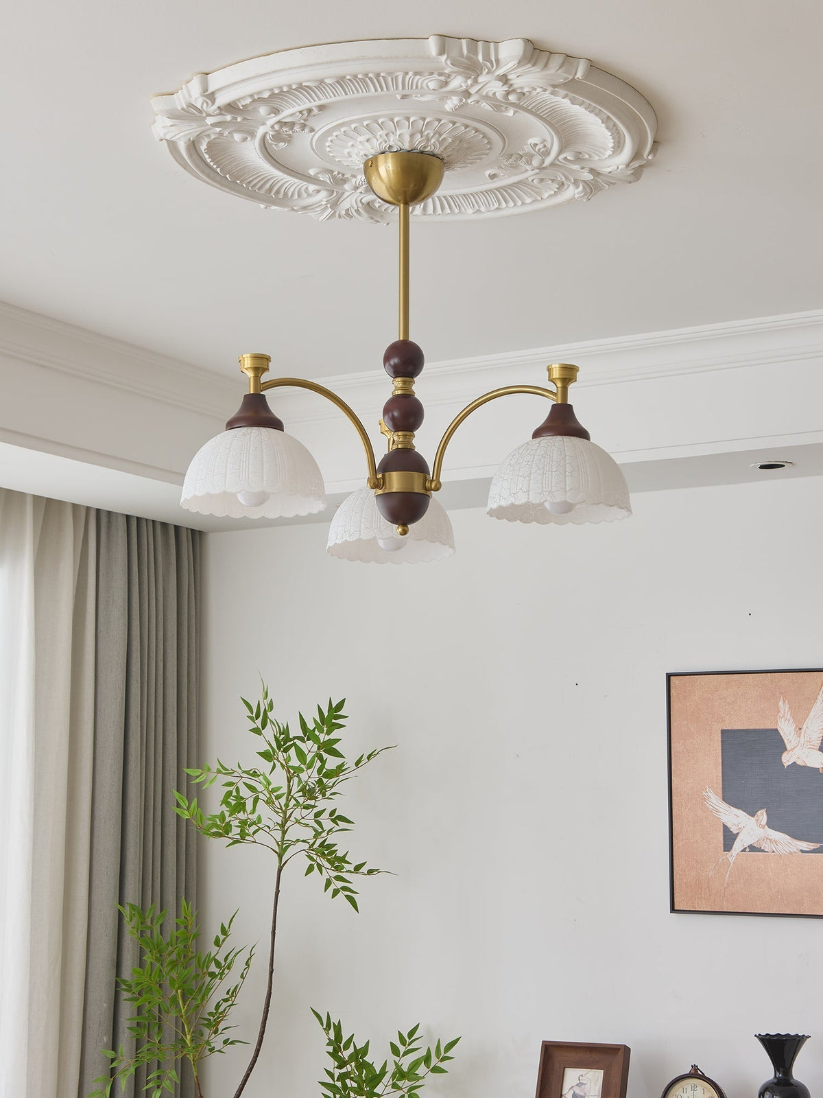 Melise Lustre en Bois Élégance Traditionnelle