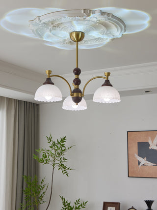 Vosolir Lustre en Bois Élégance Traditionnelle