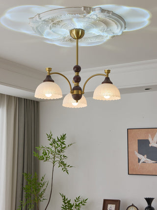 Vosolir Lustre en Bois Élégance Traditionnelle