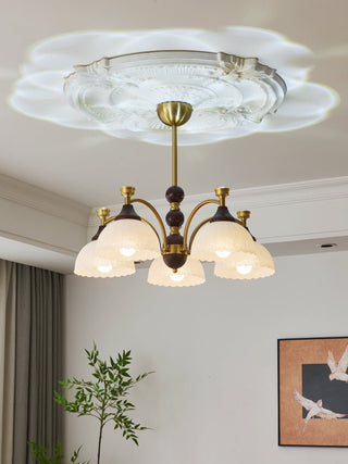 Vosolir Lustre en Bois Élégance Traditionnelle