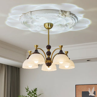 Vosolir Lustre en Bois Élégance Traditionnelle