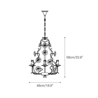 Araeyra Lustre Métal Céramique Rose Luxe Postmoderne