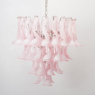 Aurora Lustre Rose Murano Lys Pétale Cascadant Florale Classique