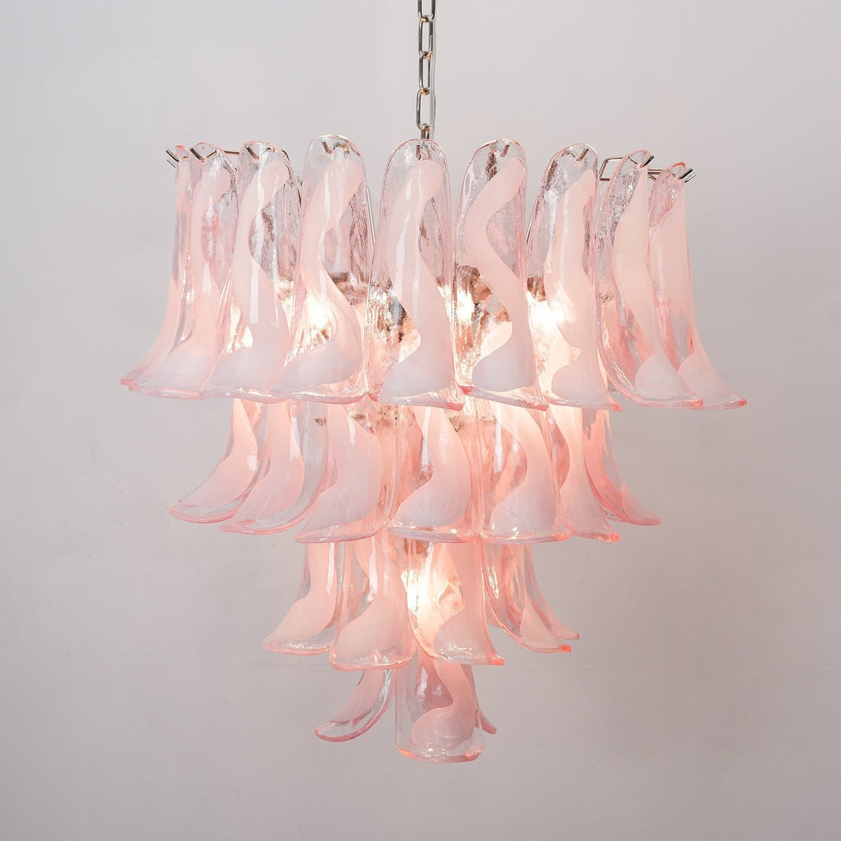 Florina Lustre Rose Murano Lys Pétale Cascadant Florale Classique