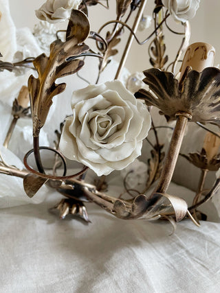 Araeyra Lustre Métal Céramique Rose Luxe Postmoderne