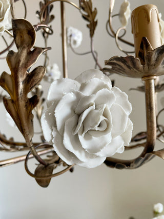 Araeyra Lustre Métal Céramique Rose Luxe Postmoderne