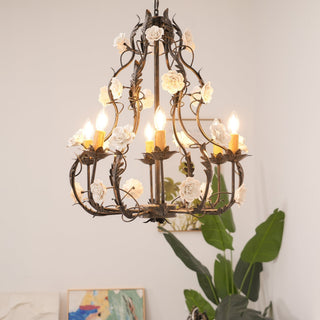 Araeyra Lustre Métal Céramique Rose Luxe Postmoderne