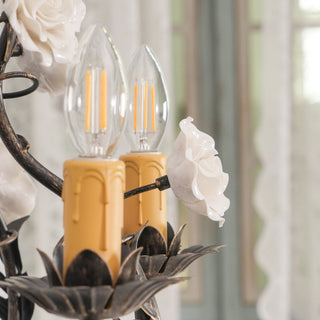 Araeyra Lustre Métal Céramique Rose Luxe Postmoderne