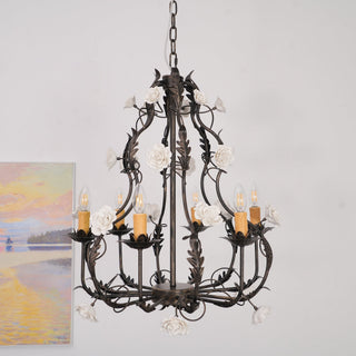 Araeyra Lustre Métal Céramique Rose Luxe Postmoderne