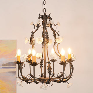 Araeyra Lustre Métal Céramique Rose Luxe Postmoderne
