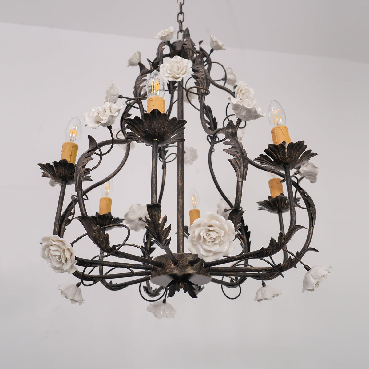 Araeyra Lustre Métal Céramique Rose Luxe Postmoderne