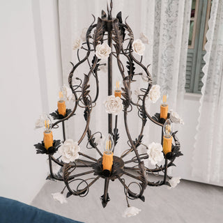 Araeyra Lustre Métal Céramique Rose Luxe Postmoderne