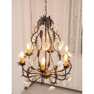 Araeyra Lustre Métal Céramique Rose Luxe Postmoderne
