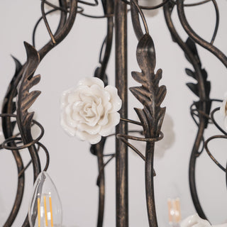 Araeyra Lustre Métal Céramique Rose Luxe Postmoderne