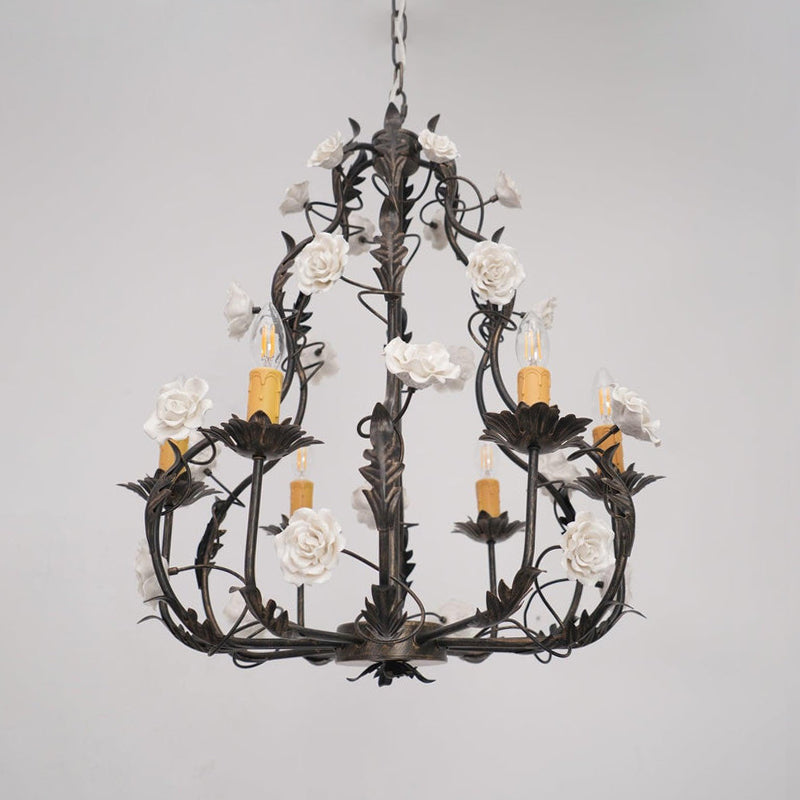 Araeyra Lustre Métal Céramique Rose Luxe Postmoderne