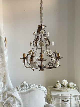 Araeyra Lustre Métal Céramique Rose Luxe Postmoderne