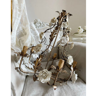 Araeyra Lustre Métal Céramique Rose Luxe Postmoderne