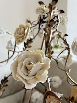 Araeyra Lustre Métal Céramique Rose Luxe Postmoderne