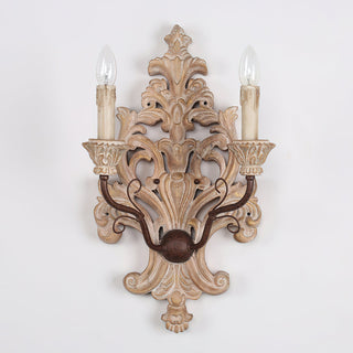 Ilzoror Applique Murale Bois Métal Vintage Industrielle