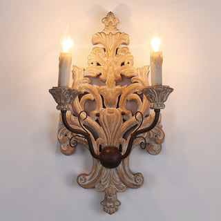 Ilzoror Applique Murale Bois Métal Vintage Industrielle