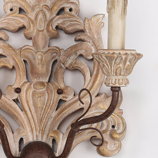Ilzoror Applique Murale Bois Métal Vintage Industrielle