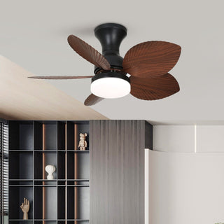 Plafonnier Ventilateur Florence en Bois Vintage