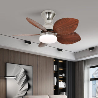 Plafonnier Ventilateur Florence en Bois Vintage