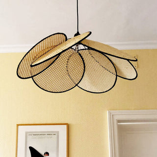 Ulrinel Lustre En Bambou Tissé à La Main Nordic