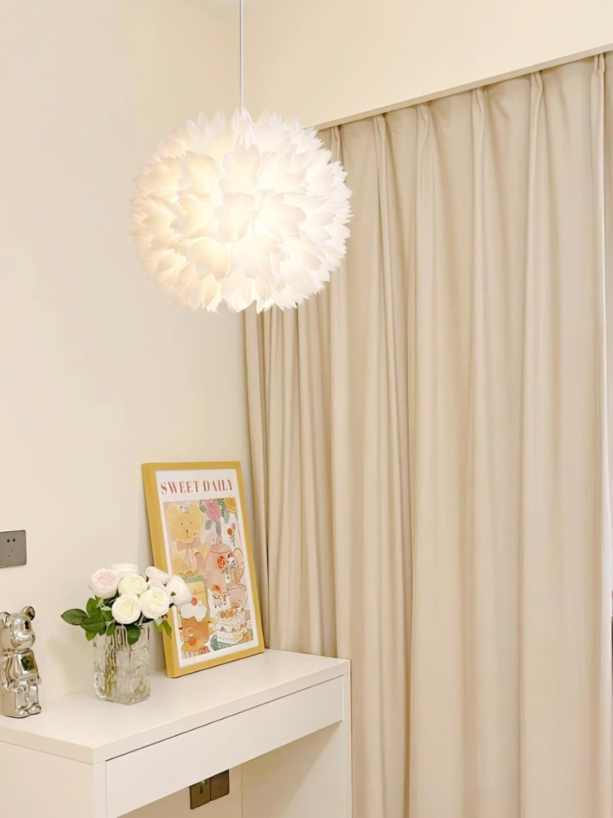 Pereva Fleurs Suspendues en Boule Art Nordique