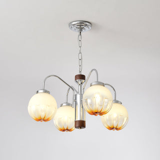 Ulliria Lustre Art Nordique Fleur En Noyer Et Verre