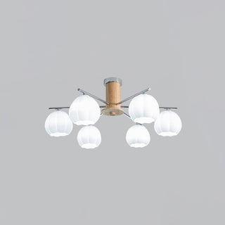 Ezoror Plafonnier Verre Bourgeons Fleur Art Nordique