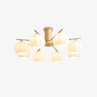 Ezoror Plafonnier Verre Bourgeons Fleur Art Nordique