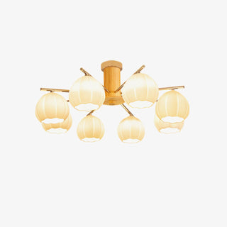 Ezoror Plafonnier Verre Bourgeons Fleur Art Nordique