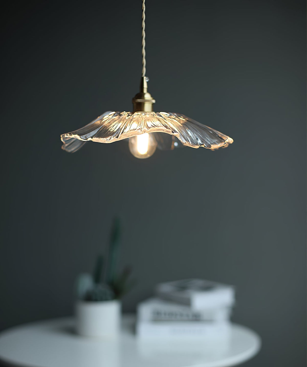 Aurvarira Suspension Art Laiton Verre Moderne Minimaliste