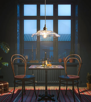 Aurvarira Suspension Art Laiton Verre Moderne Minimaliste