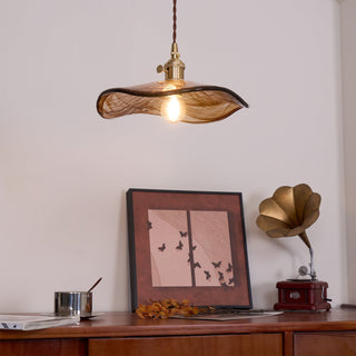 Utalira Suspension Moderne en Laiton et Verre