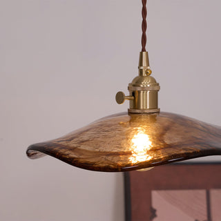 Utalira Suspension Moderne en Laiton et Verre