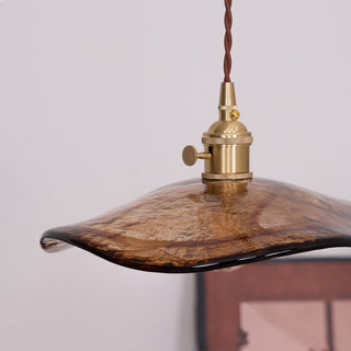 Utalira Suspension Moderne en Laiton et Verre