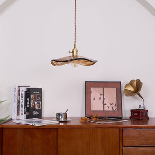 Utalira Suspension Moderne en Laiton et Verre