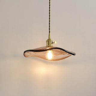 Utalira Suspension Moderne en Laiton et Verre