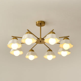 Zasila Nordic Art Flower Shade Ceramics Lustre