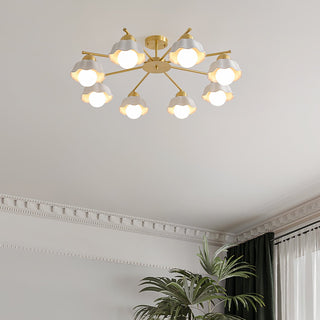 Zasila Nordic Art Flower Shade Ceramics Lustre