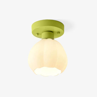 Zevinora Plafonnier Semi-En Verre Fleur