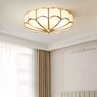Ulira Plafonnier Design Fleur Verre