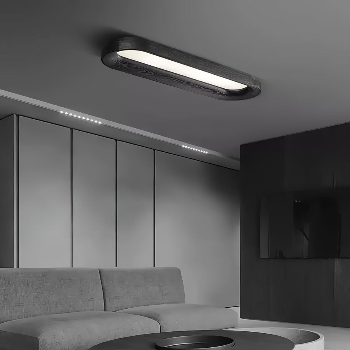 Zatalel Plafonnier Bois Nuage Minimaliste