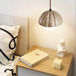 Fluted Orb Pendant Lamp-Neutral Decor
