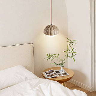 Fluted Orb Pendant Lamp-Neutral Decor